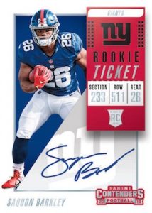 Rookie Ticket RPS Auto Saquon Barkley Rookie Ticket RPS Auto Saquon Barkley