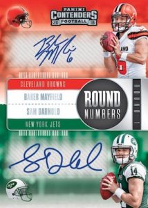 Round Numbers Dual Auto Baker Mayfield, Sam Darnold