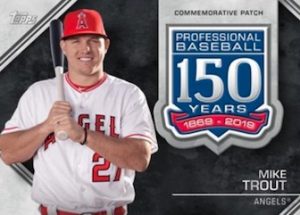 150th Anniversary Commemorative Patch Mike Trout