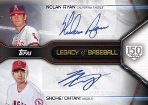 Legacy of Baseball Dual Autos Nolan Ryan, Shohei Ohtani