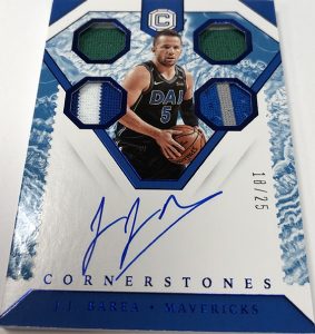 Cornerstones Auto Quad Relic Blue J.J. Barea