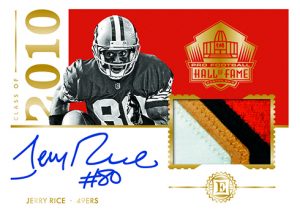 Hall of Fame Patch Auto Jerry Rice