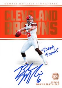 Rookie Notable Signatures Baker Mayfield