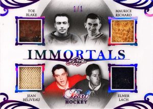 Pearl Immortals 4 Toe Blake, Maurice Richard, Jean Beliveau, Elmer Lach