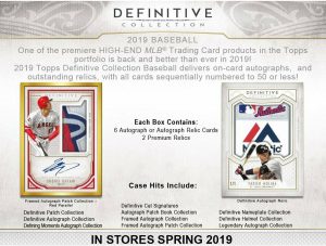 2019 Topps Definitive Collection
