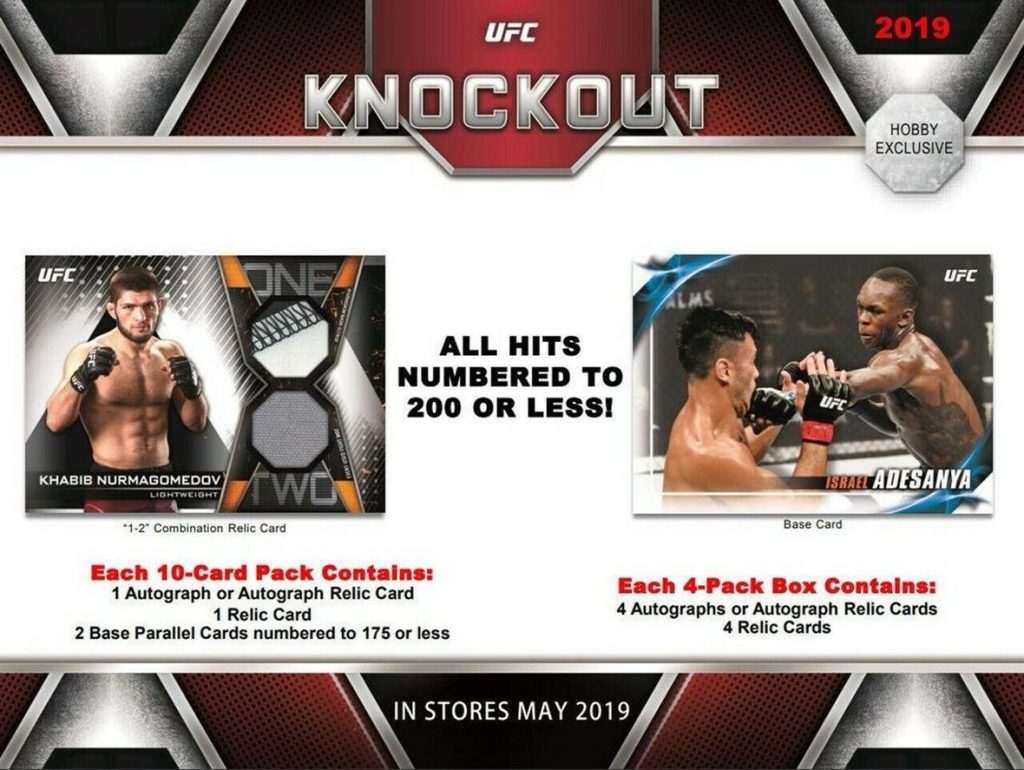 2019 Topps UFC Knockout UFC Card Checklist