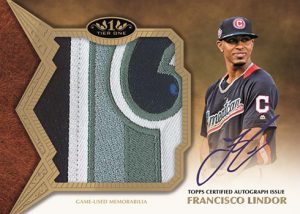 Auto Tier One All-Star Patchs Francisco Lindor