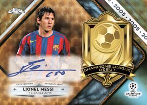 Champions League Debut Auto Lionel Messi