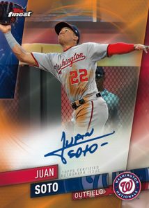 Finest Autographs Orange Juan Soto