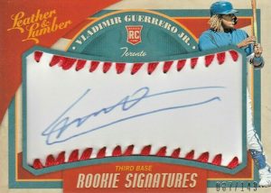 Rookie Baseball Signatures Vladimir Guerrero Jr.
