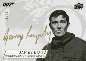 Auto SSP George Lazenby as James Bond Auto SSP George Lazenby as James Bond