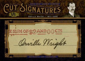 Cut Signatures Orville Wright