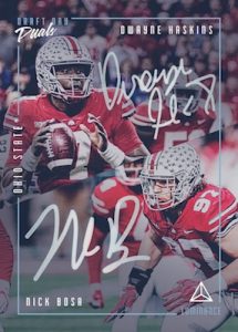 Draft Day Dual Signatures Dwayne Haskins, Rick Bosa