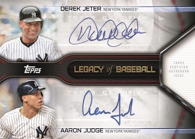 Legacy of Baseball Dual Auto Derek Jeter, Aaron Judge
