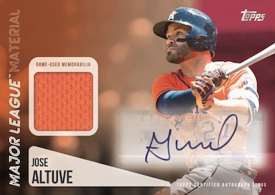 Major League Materials Auto Jose Altuve