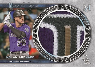 Momentous Material Jumbo Patch Relics Nolan Arenado