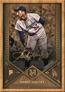 Museum Framed Autographs Wood Sandy Koufax