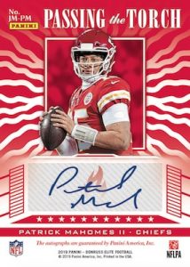 Passing the Torch Auto Doubles Back Patrick Mahomes II