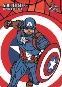 Stained Glass Captain America