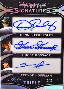 Ultimate Signatures 3 Dennis Eckersley, Goose Gossage, Trevor Hoffman