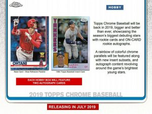 2019 Topps Chrome Baseball