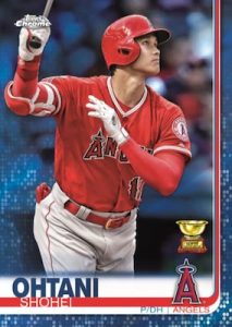Base Blue Refractor Shohei Ohtani MOCK UP