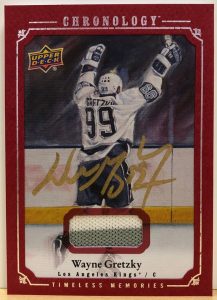 Canvas Masterpiece Auto Relic Red Wayne Gretzky