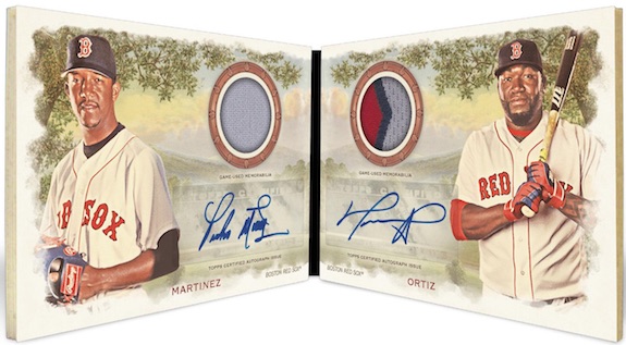 Dual Auto Relic Book Pedro Martinez, David Ortiz Dual Auto Relic Book Pedro Martinez, David Ortiz