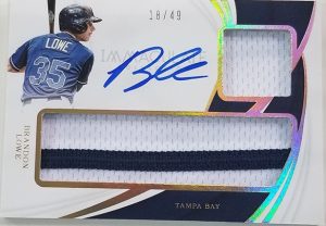 Immaculate Doubles Auto Relics Brandon Lowe