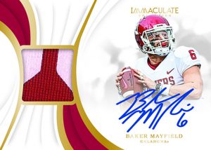 Immaculate Signature Patches Baker Mayfield MOCK UP