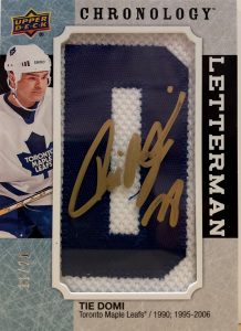 Letterman Patches Manufactured Relics Auto Tie Domi