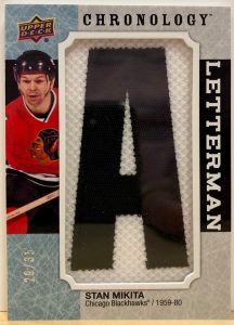 Letterman Patches Manufactured Relics Stan Mikita