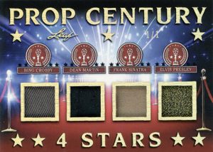 Prop Century 4 Stars Relics Bing Crosby, Dean Martin, Frank Sinatra, Elvis Presley MOCK UP