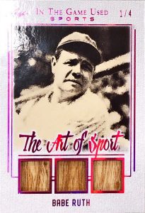 The Art of Sport Triple Relics Babe Ruth