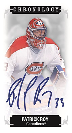 Time Capsule Canvas Mini Auto Black Patrick Roy MOCK UP