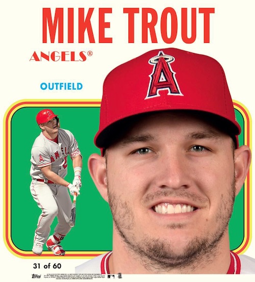 1970 Topps Poster Box Loader Mike Trout MOCK UP