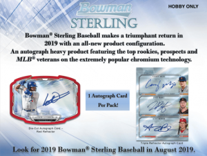 2019 Bowman Sterling Baseball 2019 Bowman Sterling Baseball