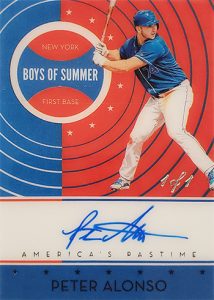 America's Pastime Boys of Summer Auto Peter Alonso MOCK UP