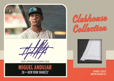 Clubhouse Collection Auto Relic Miguel Andujar MOCK UP