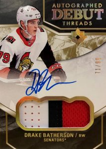 Debut Threads Auto Patch Drake Batherson