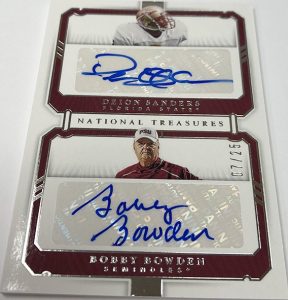 Dual Signatures Deion Sanders, Bobby Bowden Dual Signatures Deion Sanders, Bobby Bowden