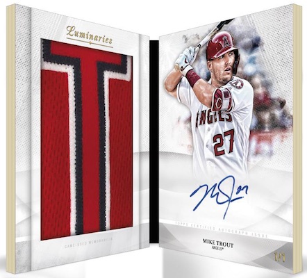 Letters Auto Book Mike Trout MOCK UP