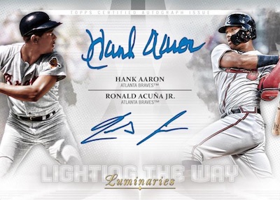 Lighting the Way Dual Auto Hank Aaron, Ronald Acuna Jr MOCK UP Lighting the Way Dual Auto Hank Aaron, Ronald Acuna Jr MOCK UP