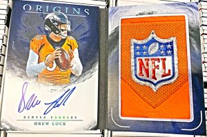 Rookie Booklet Patch Auto Drew Lock Rookie Booklet Patch Auto Drew Lock