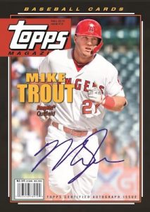 Topps Magazine Auto Mike Trout MOCK UP