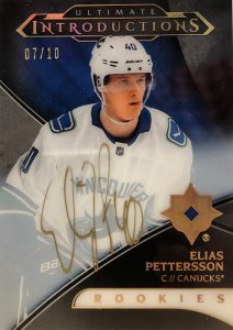 Ultimate Introductions Gold Auto Elias Pettersson
