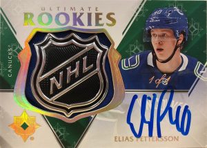 Ultimate Rookies Patch Shield Auto Elias Pettersson