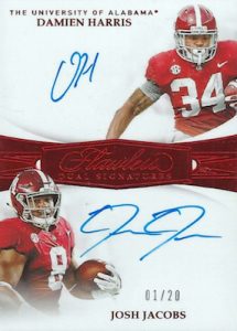 Flawless Rookie Dual Signatures Damien Harris, Josh Jacobs MOCK UP Flawless Rookie Dual Signatures Damien Harris, Josh Jacobs MOCK UP
