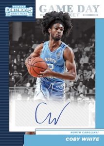 Game Day Ticket Signature Coby White