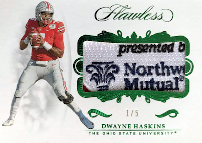 Rookie Patches Dwayne Haskins MOCK UP